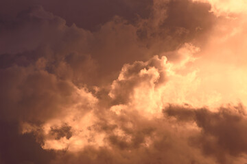 Abstract Storm Clouds Summer Background