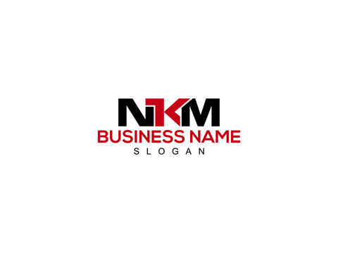 Letter NKM Logo Icon Vector Image Design For Company or Business