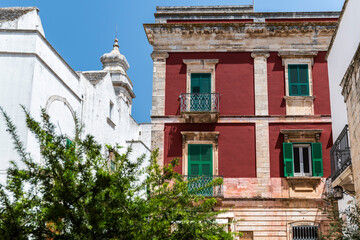 Locorotondo in the summer sun. Warm Puglia.
