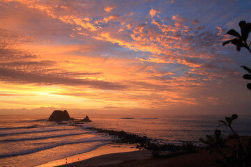 Sunrise at Mangawhai in New Zealand