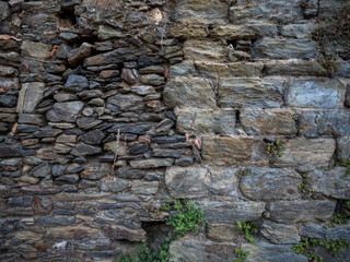 textura pared de piedras de distintos tamaños