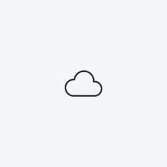 Cloud vector icon illustration sign