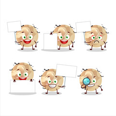 Halloween moon cartoon character bring information board