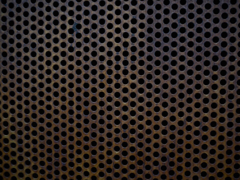 rusty round shape grating texture