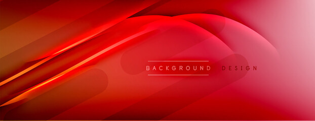 Abstract background. Shadow lines on bright shiny gradient background.