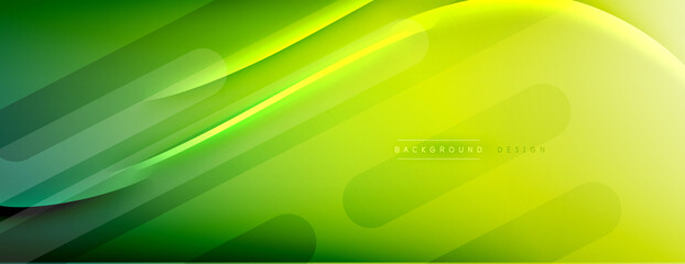 Abstract background - lines composition created with lights and shadows. Technology or business digital template. Trendy simple fluid color gradient abstract background with dynamic