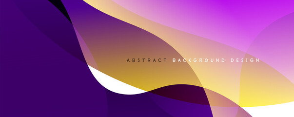 Trendy simple fluid color gradient abstract background with dynamic wave line effect. Vector Illustration For Wallpaper, Banner, Background, Card, Book Illustration, landing page