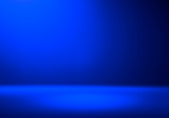 3D Illustration. Festive blue background for product placement