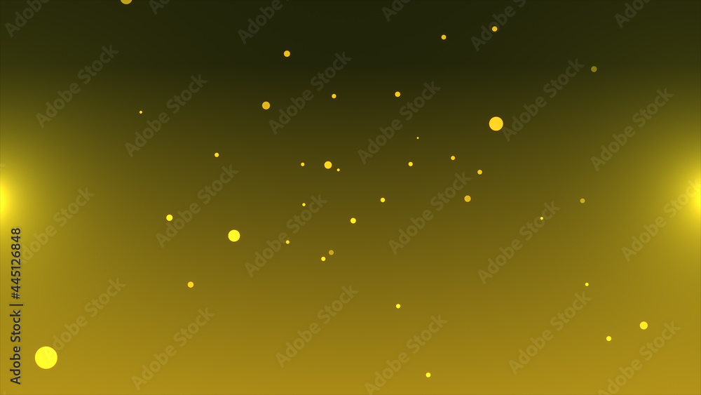 Wall mural gold particle flare background for background concept