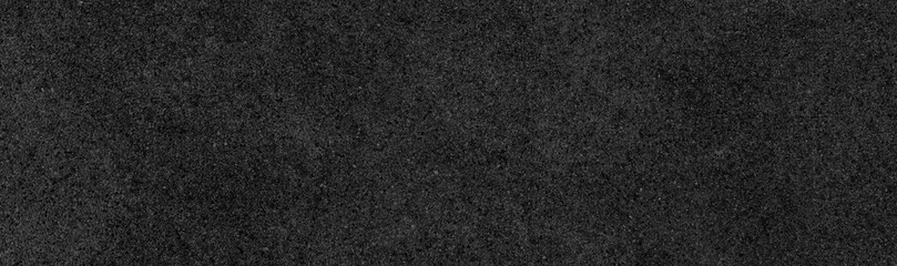 Fototapeta premium Panorama of Black granite tile floor outside the building pattern and seamless background