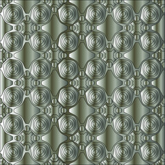 Silver metallic gradient with repeat Pattern . Abstract metallic background.