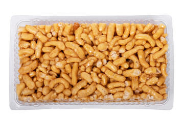 Chak-Chak with honey in plastic transparent box