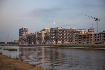 Houses under construction