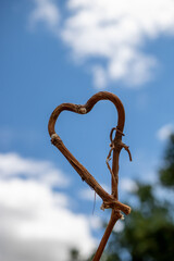 joli coeur dans les nuages