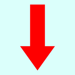 Red arrow icon vector