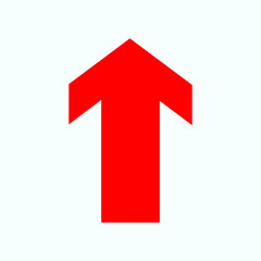 Red arrow icon vector