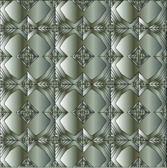 
Silver metallic gradient with repeat Pattern . Abstract metallic background.