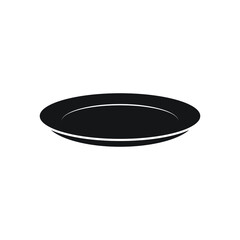 Plate of food icon design isolated on white background