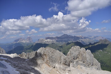 an incredible view of the italian dolomites
