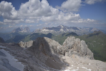 an incredible view of the italian dolomites