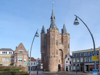 Foto auf Acrylglas Sassenpoort in Zwolle, Overijssel Province, The Netherlands © Holland-PhotostockNL