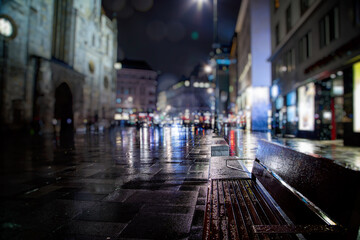 Fototapeta na wymiar rainy night in the city
