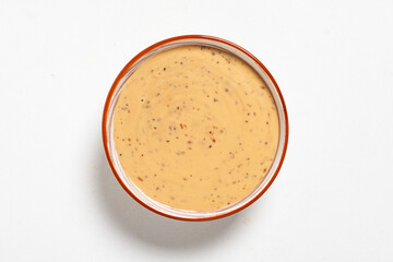 sesame sauce in the bowl