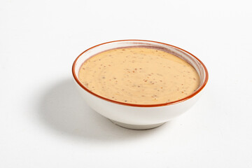 sesame sauce in the bowl
