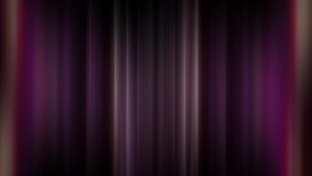 Animation loop pink purple velvet flare light vertical lines wave animation. Abstract motion gradient light trails technology background motion. 4K art geometric stripes pattern glowing light VJ loop.
