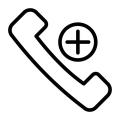 Obraz premium Vector Icons Phone Emergency Lineal Style. Pixel Perfect and Editable Stroke.