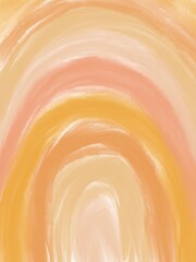 Textured arch stripes in peach colors. Abstract neutral background. Hand drawn digital painting.