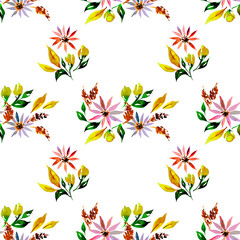 seamless pattern with flowers