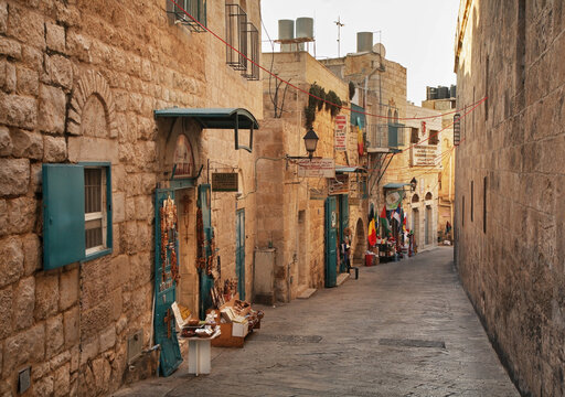 Old street in Bethlehem. Palestinian territories. Israel