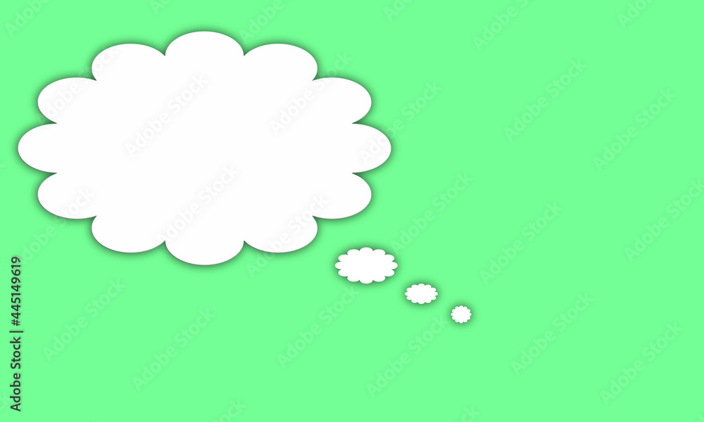 Poster thought cloud background text box clouds thought