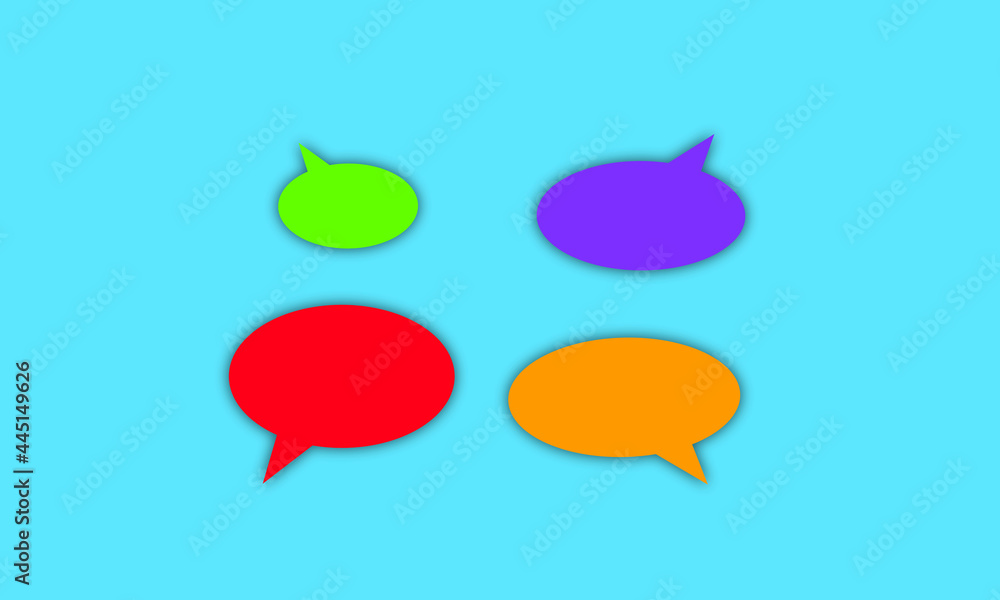 Poster speech field background pattern conical coloured