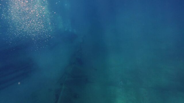 Immersione nel relitto inabissato