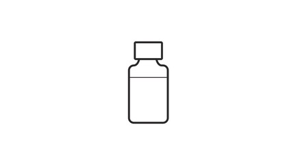 Solution Icon. Vector isolated editable linear illustration of a medical solution