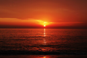 붉은 노을지는 서해 sun set