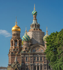 Fototapeta na wymiar Church of the Savior on the Spilled Blood in Saint Petersburg
