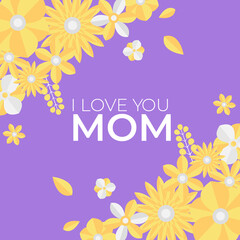 Paper cut floral background vector card templates. Can be used for Mom's day, Save The Date, baby shower, mothers day, valentines day, birthday cards, greeting card, invitations. Floral background