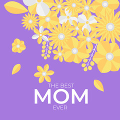 Paper cut floral background vector card templates. Can be used for Mom's day, Save The Date, baby shower, mothers day, valentines day, birthday cards, greeting card, invitations. Floral background
