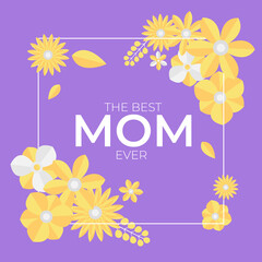 Paper cut floral background vector card templates. Can be used for Mom's day, Save The Date, baby shower, mothers day, valentines day, birthday cards, greeting card, invitations. Floral background