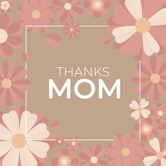 Paper cut floral background vector card templates. Can be used for Mom's day, Save The Date, baby shower, mothers day, valentines day, birthday cards, greeting card, invitations. Floral background