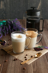 cappuccino and lavender 