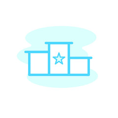 Illustration Vector Graphic of Podium icon