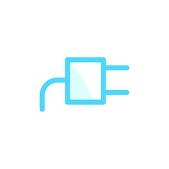 Illustration Vector graphic of power plug icon. Fit for electric, socket, cable etc.