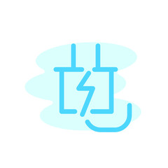 Illustration Vector graphic of power plug icon. Fit for electric, socket, cable etc.