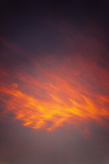 Wolken im Sonnenuntergang