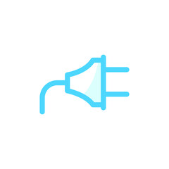 Illustration Vector graphic of power plug icon. Fit for electric, socket, cable etc.