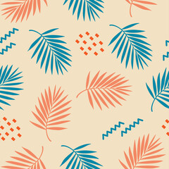 Pattern from different tropical leaves.
